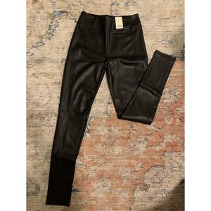 MUDD high rise pointe faux leather leggings